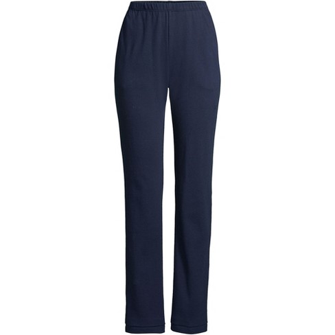 Lands' End Women's Sport Knit High Rise Elastic Waist Pull On Pants - X  Large - Radiant Navy : Target