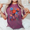 Simply Sage Market Women's Cottagecore Floral Short Sleeve Garment Dyed Tee - 2 of 2