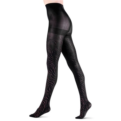 Lechery Women's Zebra Tights (1 Pair) - S/m, Black : Target