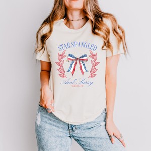 Simply Sage Market Star Spangled And Sassy Coquette Short Sleeve Tee - 1 of 4