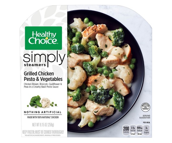 Healthy Choice Simply Steamers Grilled Frozen Chicken Pesto and Vegetables - 9.15oz