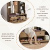 TIRAMISUBEST Multi-functional Hallway Hall Tree with Removable Cushion, Storage Bench with Shelves and DIY Pegboard - 4 of 4