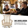 VYNXARIA Rustic Bar Stool£¬Fir Wood Construction,Wide Armrest, Rustic Kitchen Stool,Tall Bistro Chair for Dining Room, Restaurant,Light brown - 4 of 4