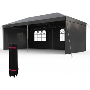 10x20FT Pop Up Canopy Tent with Sidewalls, Portable Outdoor Canopy - 1 of 4