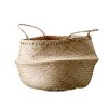 Seagrass Basket with Handles 12" x 19" Natural  - Storied Home - 2 of 4