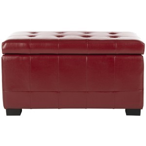 Manhattan Small Storage Ottoman - HUD4201 - Safavieh Couture - 1 of 4