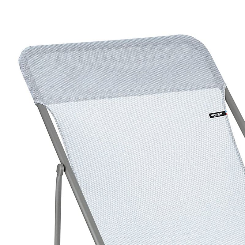 Lafuma Maxi Transat Lightweight Folding Adjustable 4 Position Locking Outdoor Camping Steel Mesh Sling Reclining Chair, Ciel Sky, 2 of 5