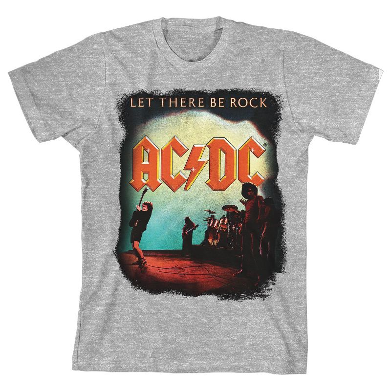 ACDC Let There Be Rock Youth Athletic Heather T-shirt, 1 of 3
