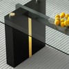 NicBex Dining Table 71" Modern Glass Rectangular Table with MDF Table Legs for Dining Room - 2 of 4