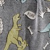 Dino Friends Micro Plush All Season Throw Blanket 50" X 60" Gray by Plazatex - 4 of 4