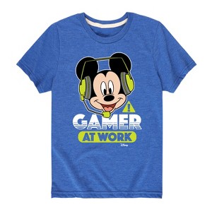 Boys' - Disney - Gamer At Work Short Sleeve Graphic T-Shirt - 1 of 4