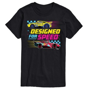 Men's - Cars - Lightning McQueen and Cruz Ramirez Designed For Speed Short Sleeve Graphic T-Shirt - 1 of 4