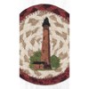 Earth Rugs Eco-Friendly Lighthouse Coaster 5"x5" Handmade Cabin Coastal Decor - 3 of 3