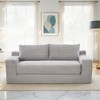 Loveseat Corduroy Convertible 2-in-1 Sofa Bed with Memory Foam and Steel Frame, No Assembly Required - 2 of 4