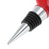Unique Bargains Bottle Stoppers Zinc Alloy Resin TPR Red Silver Tone Black 3.86"x1.46"x1.18" 1 Pcs - 3 of 3
