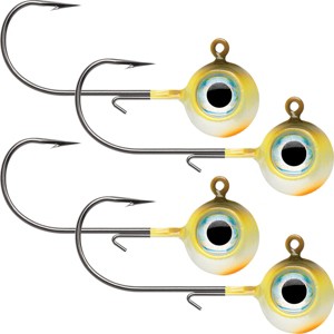 VMC Neon Moon Eye 1/8 Oz. 3D Holographic Jig - 4 Pack - Yellow Perch - 1 of 1