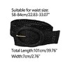 Allegra K Women's Woven Decor Adjustable Wide Dress Waist Belts 58-84cm/22.83-33.07" - 3 of 4