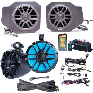Memphis Audio RGR18CORE4 4 Speaker UTV Audio for Polaris Ranger 2018 and up - 1 of 4
