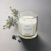  Clear Glass Cypress & Juniper Candle White - Threshold™ designed with Studio McGee - image 2 of 4