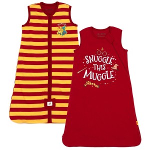 Harry Potter Adult 2 Pack Zip Up Sleep Sacks - 1 of 4