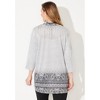 Catherines Women's Plus Size Scarf And Tunic Duet - 3 of 4