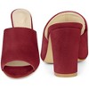 Perphy Women Slip on Chunky Heels Mules Slide Sandals - 3 of 4