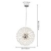 Rennnsan Norvyn 20"W 9-Light Sputnik Dandelion Crystal Modern Glam Dimmable Chandelier - 3 of 4