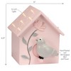 Lambs & Ivy Petals Pink/Gray Birdhouse Table Top Night Light LED Lamp - 3 of 4