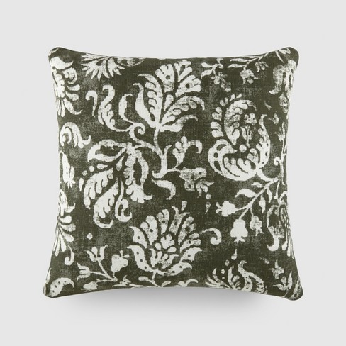 Zipper Closure Gray Pillow Farmhouse Pillow Cover Gray Mist 