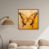 Art Remedy Golden Ochre Butterfly Elegant Butterfly Wall Art Framed - 2 of 4