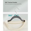 SONGMICS Clothes Hangers, Pack of 30/50 Plastic Coat Hangers, Non-Slip, 0.2 Inches Thick - 4 of 4