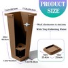 TOAOTBNBO Tall Planters Set of 2, Durable Planter with Vertical Stripes, Porch Plants with Drainage Holes and Bottom Tray - 2 of 4