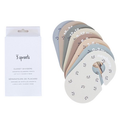 Blueberry Polypropylene Baby Closet Dividers Set of 8