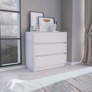 CAVINAS 3 Drawer Dresser for Bedroom,Wood Storage Cabinet Chest of Drawers for Living Room,Entryway,Hallway - 1 of 4