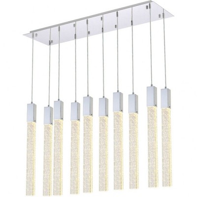 Elegant Lighting Weston 10 - Light Pendant in  Chrome