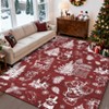 Christmas Washable Non-Slip Rug - Ultra Soft Low Pile Non-Shedding Stain-Resistant Foldable Mat,Holiday Printed Carpet for Nursery Bedroom Home Decor - 2 of 4