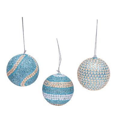 Gallerie II Aquamarine Ball Ornament, A/3