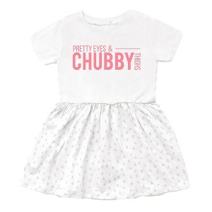 The Juniper Shop Pretty Eyes Chubby Thighs Infant Dress - 1 of 3