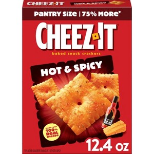 Cheez-It Hot & Spicy Baked Snack Crackers - 12.4oz - 1 of 4