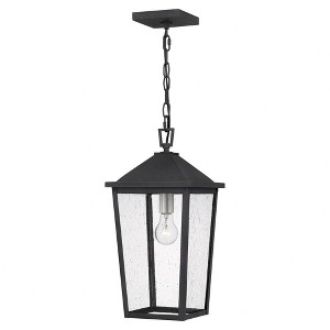 Quoizel Lighting Stoneleigh 1 - Light Pendant in  Mottled Black - 1 of 3