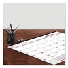 Monthly Desk Pad Calendar, 22 x 17, White/Burgundy Sheets, Black Binding, Clear Corners, 12-Month (Jan to Dec): 2025 - 3 of 4