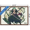 Trends International One Piece: Fishman Island - Roronoa Zoro Three Swords Framed Wall Poster Prints - 3 of 4