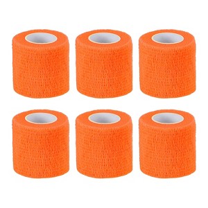 Unique Bargains Self-Adhesive Elastic Breathable Athletic Tapes 6 Rolls - 1 of 4
