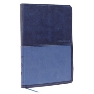 Kjv, Value Thinline Bible, Large Print, Leathersoft, Blue, Red Letter Edition, Comfort Print - by  Thomas Nelson (Leather Bound) - 1 of 1