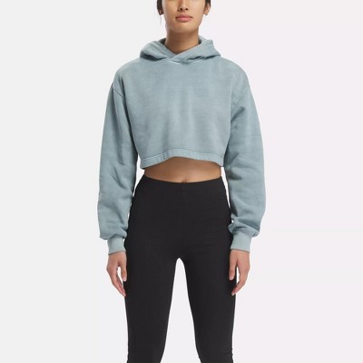 Reebok Classics Natural Dye Cropped Hoodie Xs Hoops Blue Target