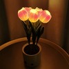 Led Tulip Table Lamp Usb Charging Simulation Flower Bedside Night Light For Home Bedroom Decoration - image 2 of 4