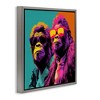 Stupell Industries Pop Style Gorilla Duo, 25" x 25" - 3 of 4