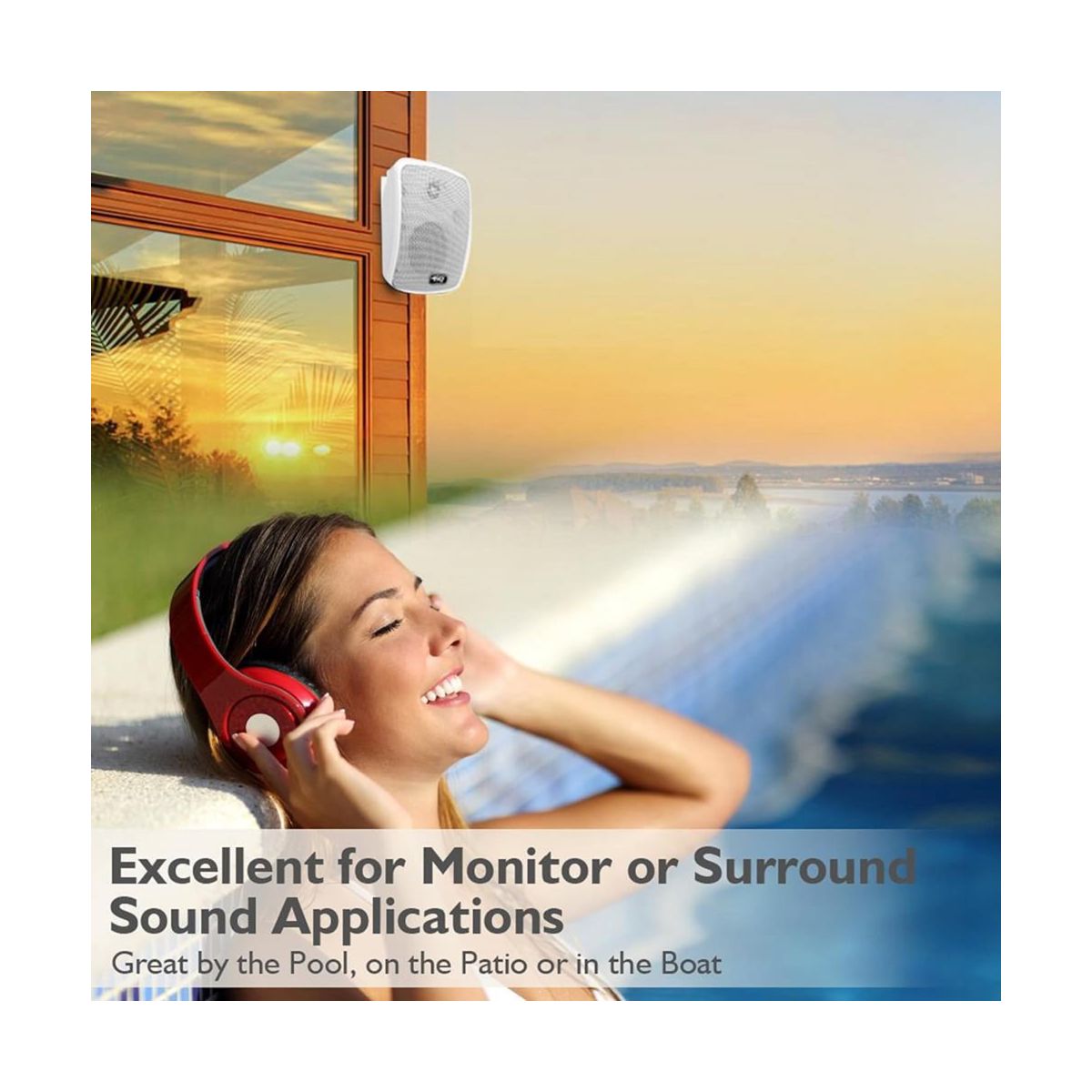 Waterproof Wireless Bluetooth Speakers System for Outdoor Use with Dual Speakers, Compatible with All Devices - thumbnail 6