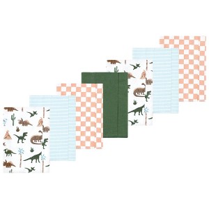 Luvable Friends Hudson Baby Flannel Burp Cloths 7pk Set - 1 of 2