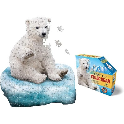 Madd Capp Games I AM Lil Polar Bear 100 Piece Animal-Shaped Jigsaw Puzzle